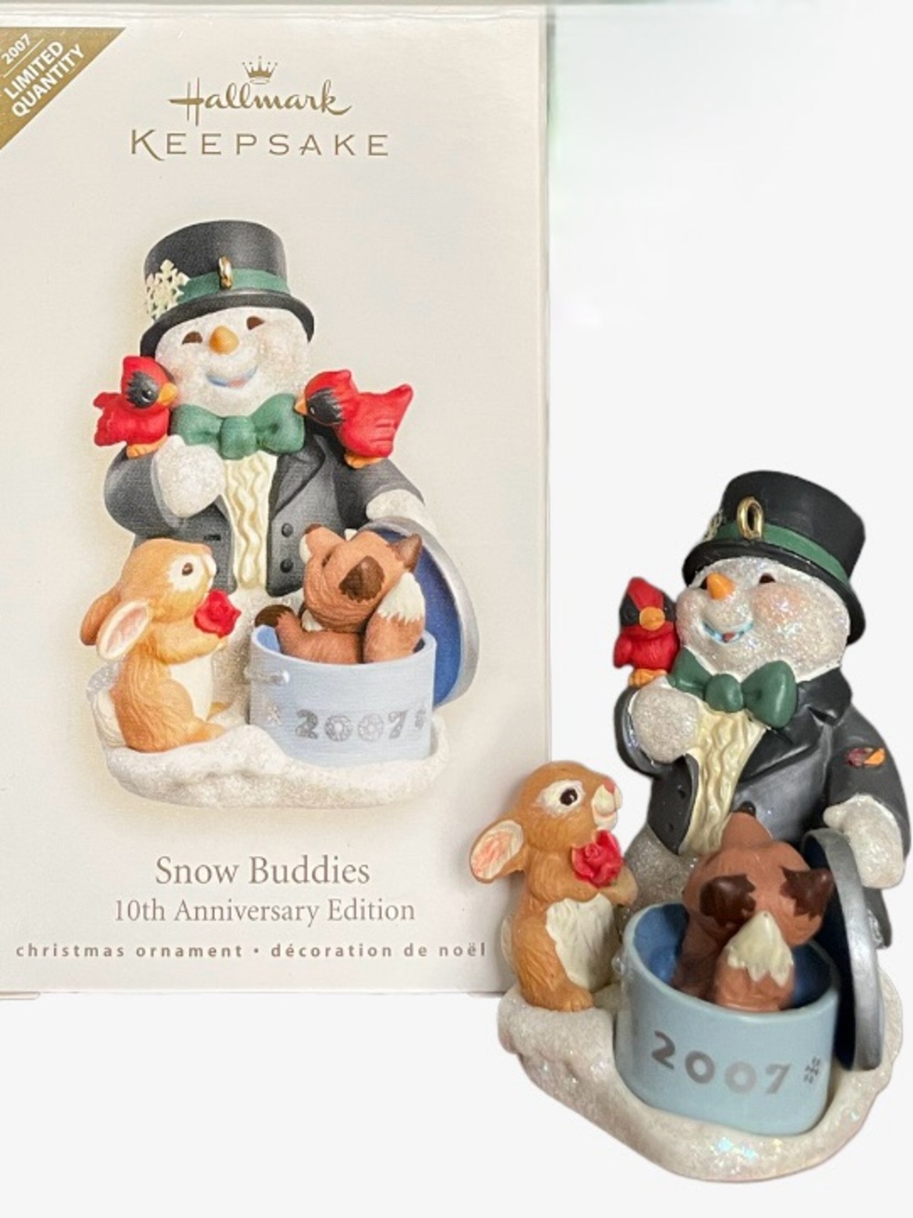 NWOT 2007 Hallmark Snow Buddies 10th Anniversary Series Ornament